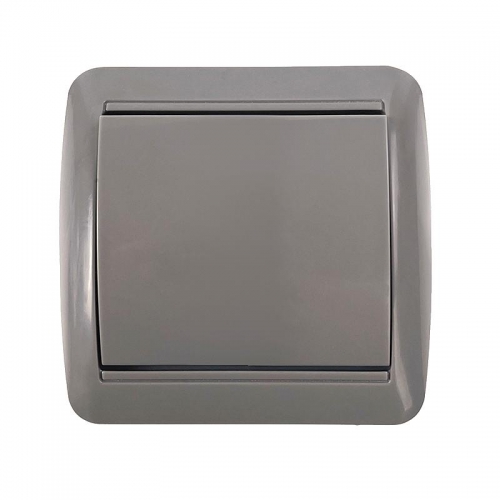 Выключатель 1-кл. ОП Клио 10А IP44 сер. UNIVersal К2221-Gr К2221-Gr