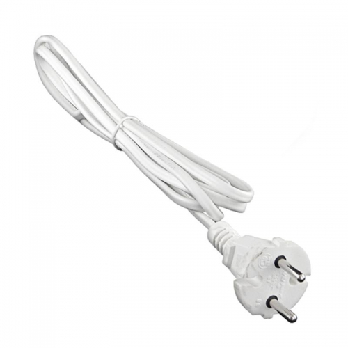 Шнур с электр. вилкой (ШВВП-ВП 2х0.75) 2.2м бел. UNIVersal 9632227 9632227