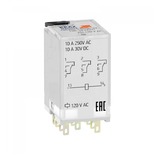 Реле промежуточное OptiRel G RP55-33-220D-10-CO КЭАЗ 281098 281098