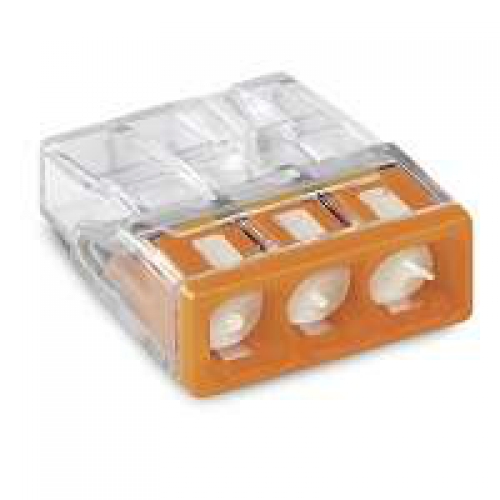 Клемма 3-х проводная 3х(0.5-2.5мм) для распред. коробки (с контактн. пастой 