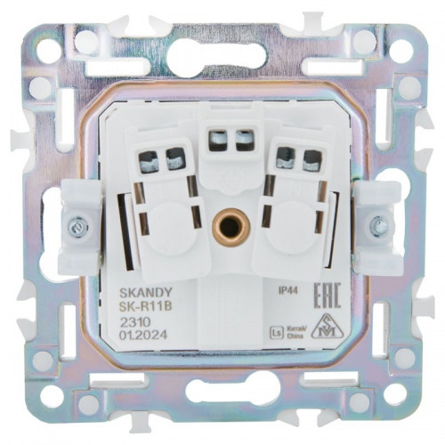 Розетка 1-м SKANDY 16А IP44 с заземл. защ. шторки с крышкой SK-R11B беж. IEK SK-R16-16-44-K10 SK-R16-16-44-K10