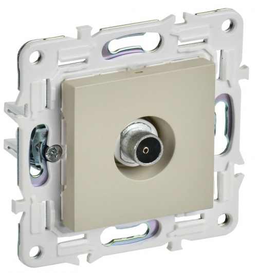 Розетка TV оконечная SKANDY SK-A12B беж. IEK SK-A10-O-K10 SK-A10-O-K10