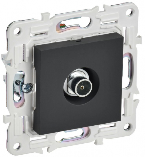 Розетка TV оконечная SKANDY SK-A12G графит IEK SK-A10-O-K53 SK-A10-O-K53