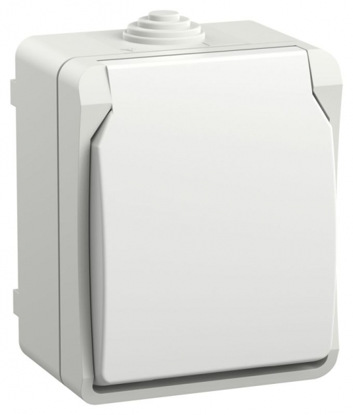 Розетка ОП Форс РСб20-3-ФБ 16А IP54 с заземл. защ. шторки бел. IEK ERS12-K01-16-54-DC ERS12-K01-16-54-DC