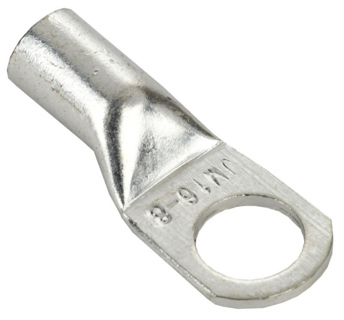 Наконечник медный луженый JGA-16-8 (ТМЛ) (уп.5шт) IEK UNP10-31-O-016-008-05 UNP10-31-O-016-008-05