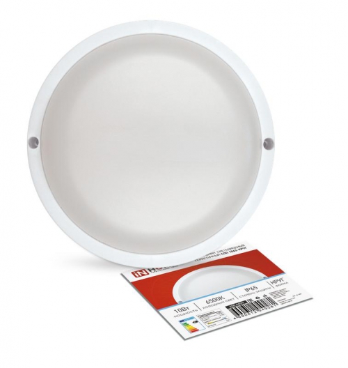 Светильник светодиодный СПП 1065-КРУГ 10Вт 6500К IP65 900лм 115мм герметичный IN HOME 4690612049281 4690612049281