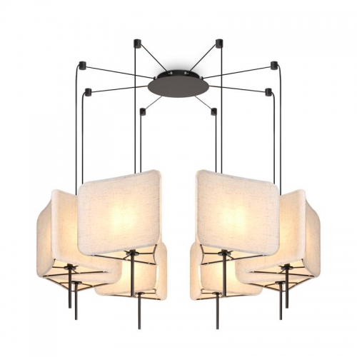 Светильник подвесной Bricola 8х40Вт E14 IP20 Freya FR5511PL-08B FR5511PL-08B