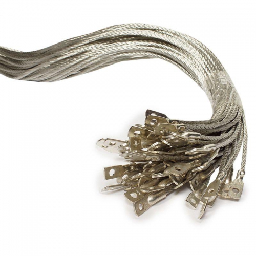 Проводник заземляющий П-750 S=6мм два наконечника ЗЭТАРУС zeta11230 zeta11230