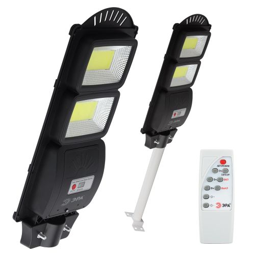 Светильник 40Вт 5000К IP66 750лм консольный на солнечной батарее COB с кронштейном с датчиком движения ПДУ Эра Б0046794 Б0046794