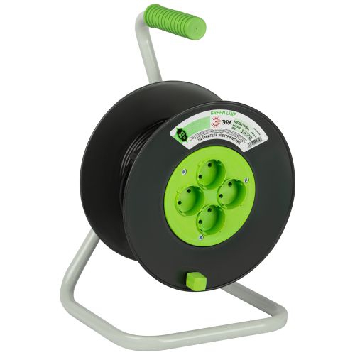 Удлинитель на пластик. катушке 4х20м без заземл. KAT-2x0.75-20m Greenline ПВС 2х0.75 Эра Б0065069 Б0065069