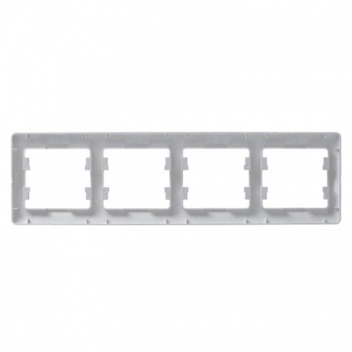 Рамка 4-м Glossa горизонт. алюм. SE GSL000304 GSL000304