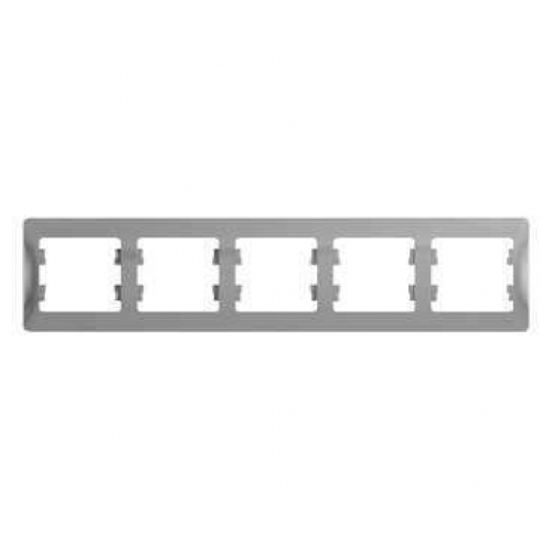 Рамка 5-м Glossa горизонт. алюм. SE GSL000305 GSL000305