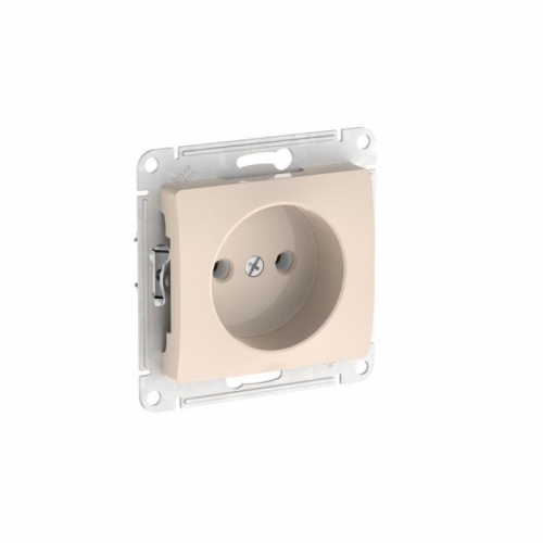 Розетка Glossa 16А без заземл. быстрозажим. клем. механизм беж. SE GSL000241S GSL000241S