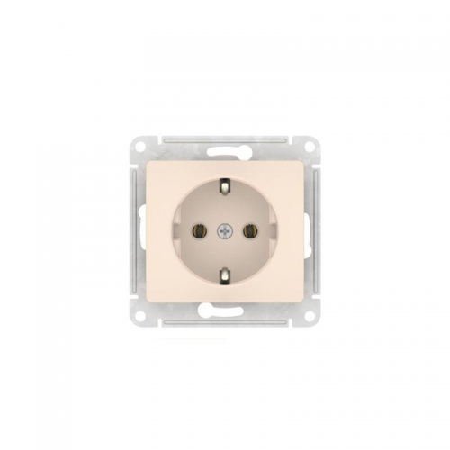 Розетка Glossa 16А с заземл. быстрозажим. клем. механизм беж. SE GSL000243S GSL000243S