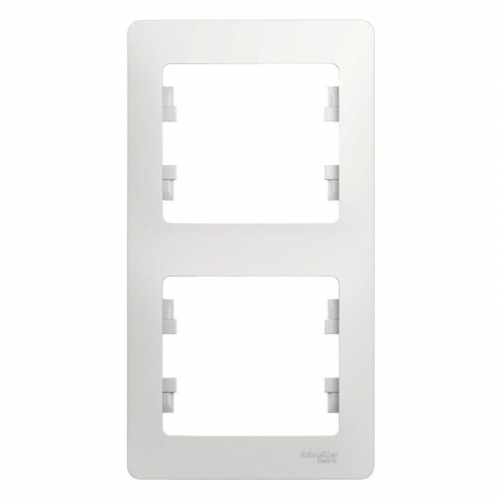 Рамка 2-м Glossa вертикал. бел. SE GSL000106 GSL000106