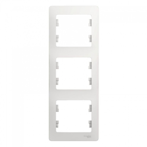 Рамка 3-м Glossa вертикал. бел. SE GSL000107 GSL000107