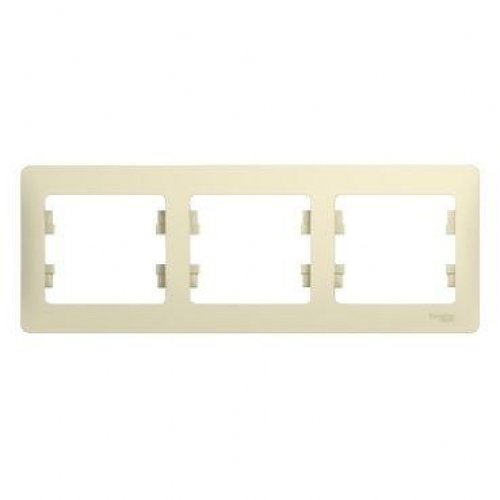 Рамка 3-м Glossa горизонт. беж. SE GSL000203 GSL000203