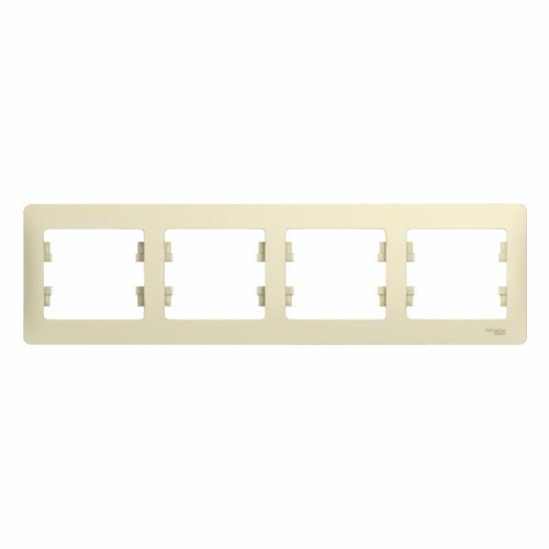 Рамка 4-м Glossa горизонт. беж. SE GSL000204 GSL000204
