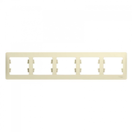Рамка 5-м Glossa горизонт. беж. SE GSL000205 GSL000205