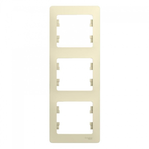 Рамка 3-м Glossa вертикал. беж. SE GSL000207 GSL000207