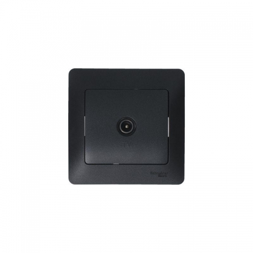 Розетка телевизионная оконечная TV Glossa 1дБ механизм антрацит SE GSL000791 GSL000791