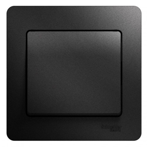 Выключатель 1-кл. СП Glossa 10А IP20 (сх. 1) 10AX в сборе антрацит SE GSL000712 GSL000712