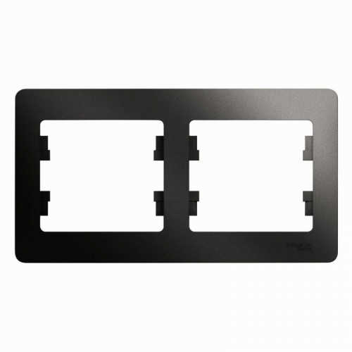 Рамка 2-м Glossa горизонт. антрацит SE GSL000702 GSL000702