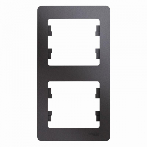 Рамка 2-м Glossa вертикал. графит SE GSL001306 GSL001306