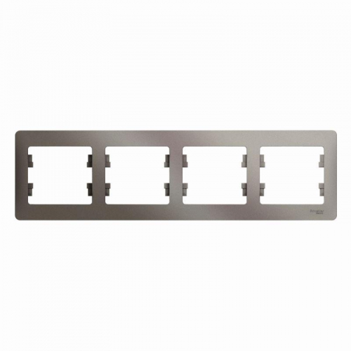 Рамка 4-м Glossa горизонт. платина SE GSL001204 GSL001204