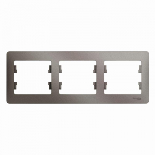 Рамка 3-м Glossa горизонт. платина SE GSL001203 GSL001203