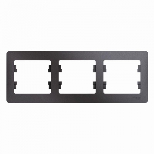 Рамка 3-м Glossa горизонт. графит SE GSL001303 GSL001303