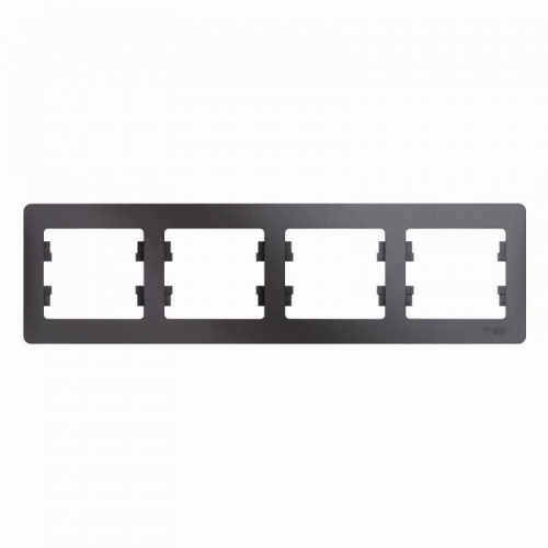 Рамка 4-м Glossa горизонт. графит SE GSL001304 GSL001304