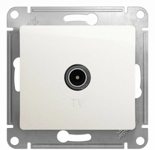 Розетка телевизионная TV Glossa коннектор механизм перламутр SE GSL000693 GSL000693