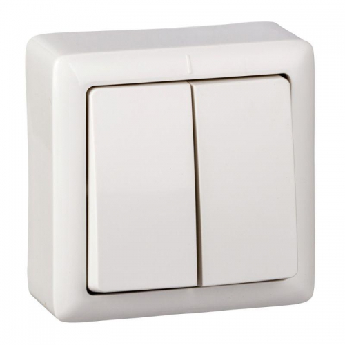 Выключатель 2-кл. ОП Хит 6А IP20 250В бел. SE VA56-232-B VA56-232-B