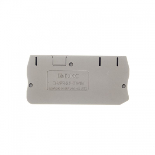 Изолятор торцевой для клеммы VPR-2.5-TWIN DKC D-VPR-2.5-TWIN D-VPR-2.5-TWIN