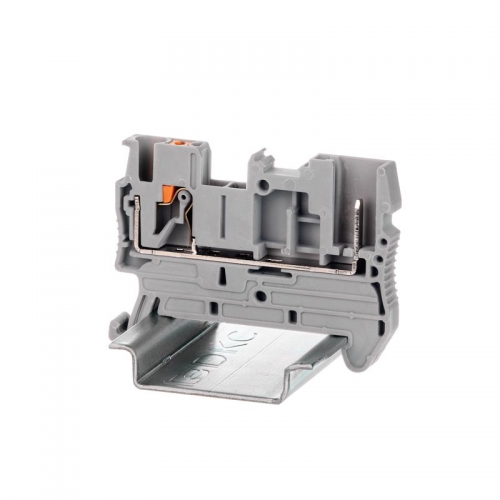 Клемма проходная под вставной штекер зажим push-in 2 точки подключения 2.5кв.мм сер. DKC VPR-2.5-1P VPR-2.5-1P