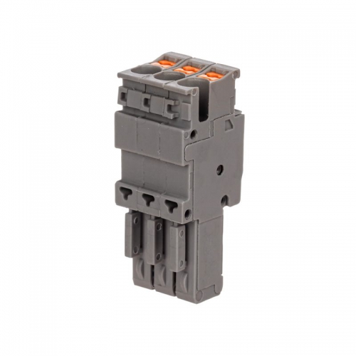 Штекер зажим push-in 3 точки подкл. 2.5кв.мм сер. DKC VPR-P-2.5-3 VPR-P-2.5-3
