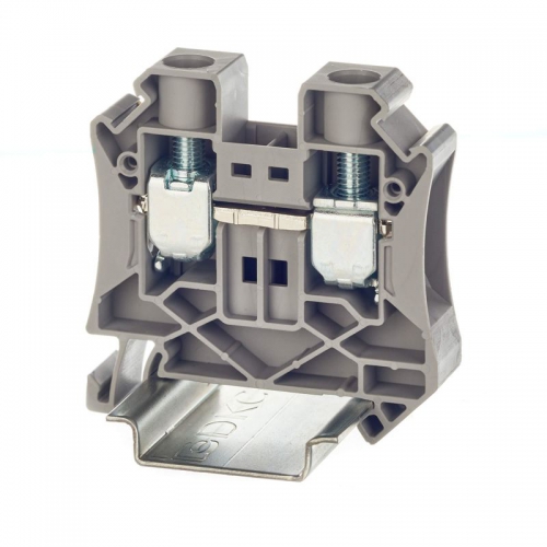 Клемма проходная винтовой зажим 2 точки подключения 16кв.мм сер. DKC TUR-16 TUR-16