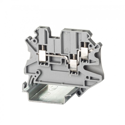 Клемма проходная винтовой зажим 3 точки подключения 2.5 кв.мм сер. DKC TUR-2.5-TWIN TUR-2.5-TWIN