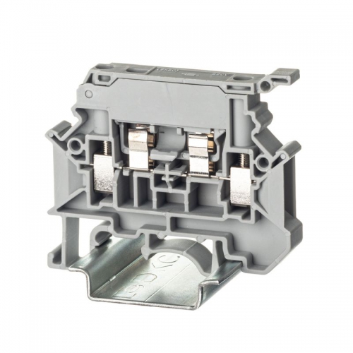 Клемма для предохранителя винтовой зажим 2 точки подключения 4кв.мм сер. DKC TUR-4-HESI TUR-4-HESI