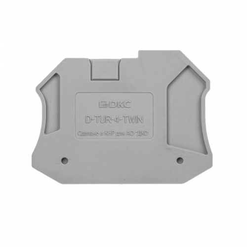 Изолятор торцевой для клемм TUR-2.5-TWIN (уп.100шт) DKC D-TUR-2.5-TWIN D-TUR-2.5-TWIN