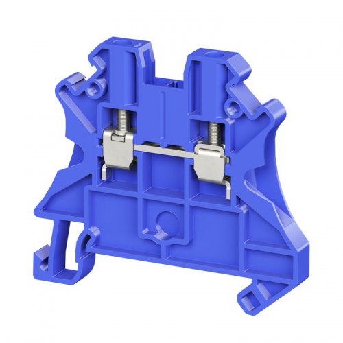 Клемма проходная винтовой зажим; 2 точки подключения; 2.5кв.мм син. DKC TUR-2.5R-BU TUR-2.5R-BU