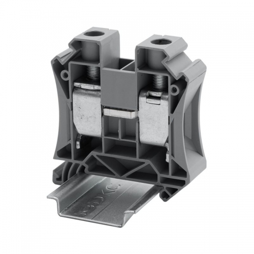 Клемма проходная винтовой зажим; 2 точки подключения; 35кв.мм сер. DKC TUR-35R TUR-35R
