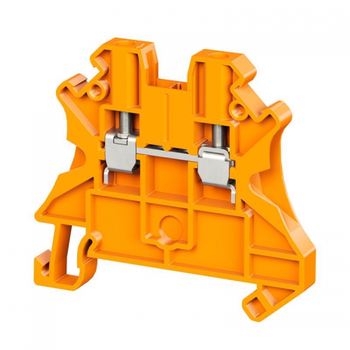 Клемма проходная винтовой зажим 2 точки подключения 2.5кв.мм оранж. DKC TUR-2.5R-OR TUR-2.5R-OR