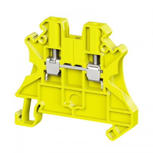 Клемма проходная винтовой зажим 2 точки подключения 2.5кв.мм желт. DKC TUR-2.5R-YE TUR-2.5R-YE