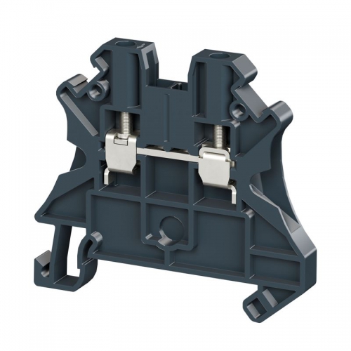 Клемма проходная винтовой зажим 2 точки подключения 2.5кв.мм черн. DKC TUR-2.5R-BK TUR-2.5R-BK