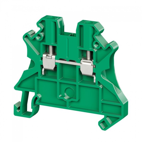 Клемма проходная винтовой зажим 2 точки подключения 4кв.мм зел. DKC TUR-4R-GN TUR-4R-GN