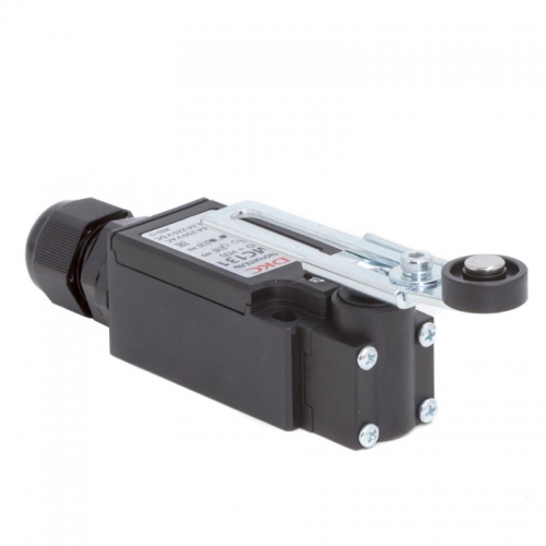 Выключатель концевой с двумя контактами нормально открытый + нормально закрытый (NO+NC). С поворотным регулируемым рычажным роликом DKC R5MC131 R5MC131