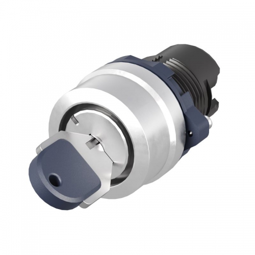 Головка переключателя с ключом на 2 положения с возвратом стандартная ручка алюм. черн. DKC M22S-KM2A M22S-KM2A