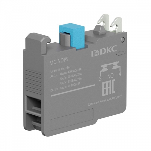 Блок контактный с клеммными зажимами под винт нормально-открытый DKC MC-NOPS MC-NOPS
